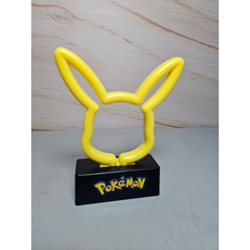 Pokemon Pikachu LED Neon Style Desk Lamp Yellow Night Light Idea Nuova 2023